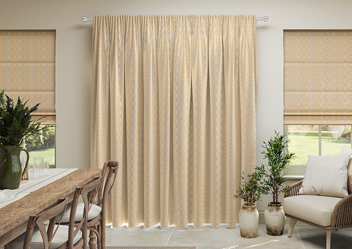 Opulent Scallop, Toffee - Made To Measure Curtains - Image 7